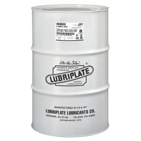 Lubriplate Fmo-500-Aw, Drum, H-1/Food Grade Usp Mineral Oil Recirculating Fluid, Iso-100 L0883-062